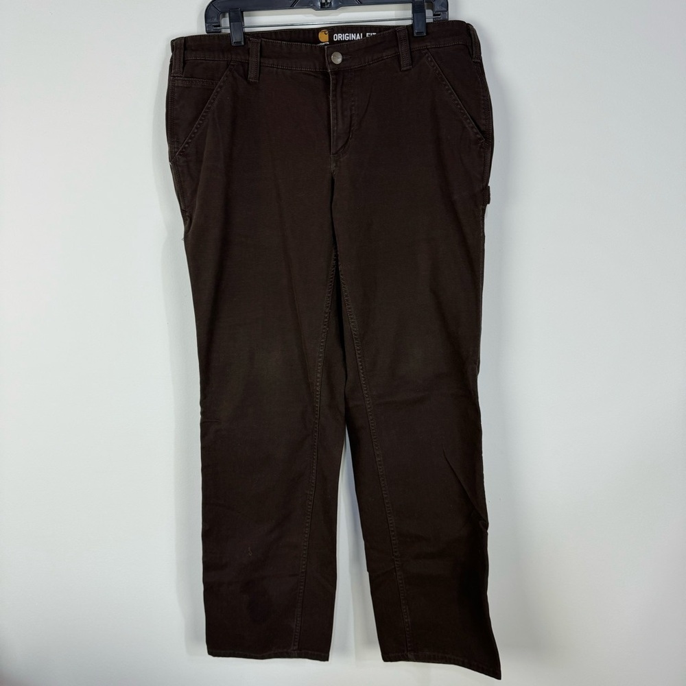 Carhartt Women's Straight Leg Pants - Dark Brown